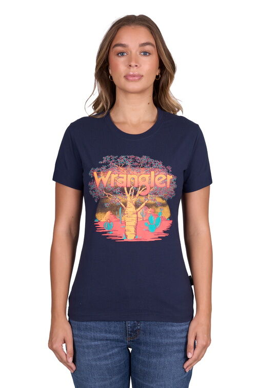 Wrangler Womens Lottie S/S Tee (X5S2598425) Navy