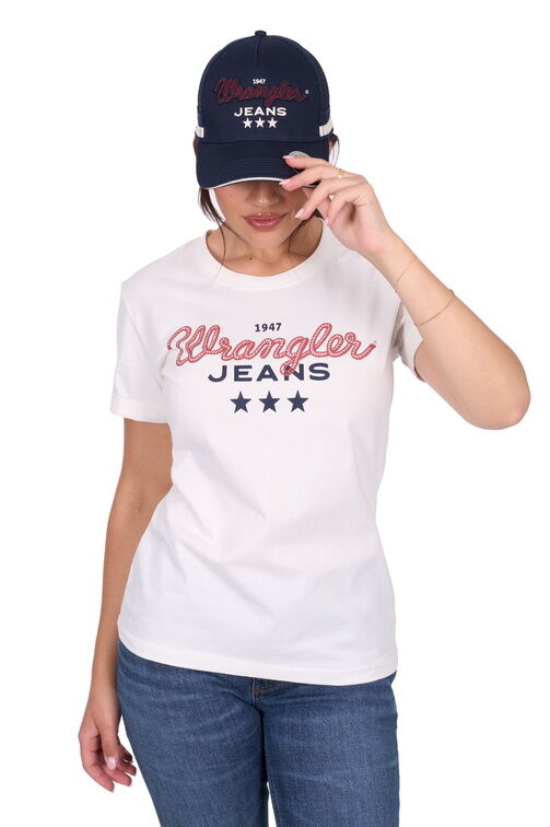 Wrangler Womens Piper S/S Tee (X5S2598426) Cream