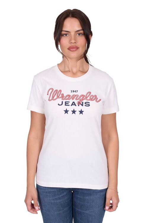 Wrangler Womens Piper S/S Tee (X5S2598426) Cream