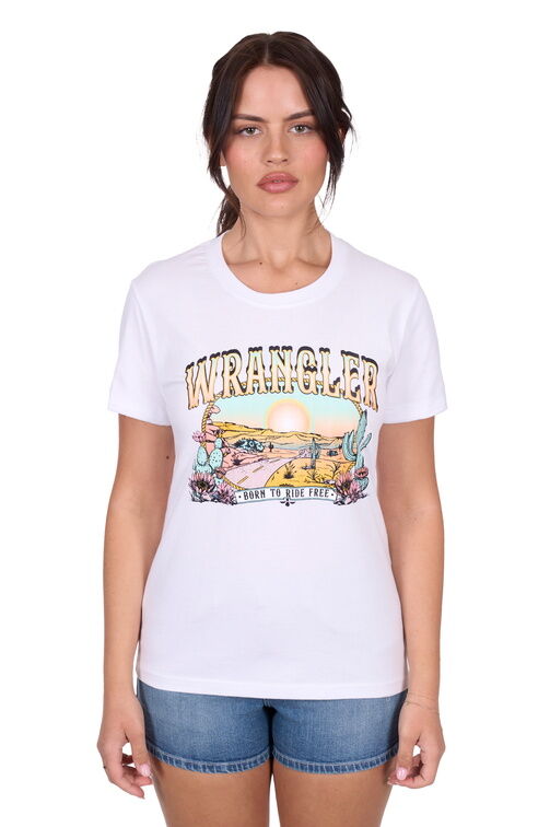 Wrangler Womens Helena S/S Tee (X5S2598427) White