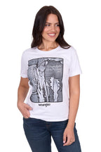 Wrangler Womens Julia S/S Tee (X5S2598428) White