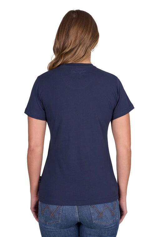 Wrangler Womens Texas S/S Tee (X5S2598460) Navy