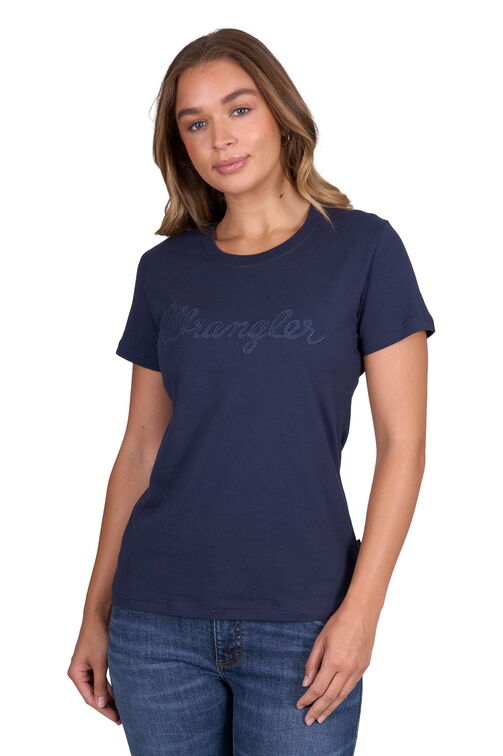 Wrangler Womens Texas S/S Tee (X5S2598460) Navy