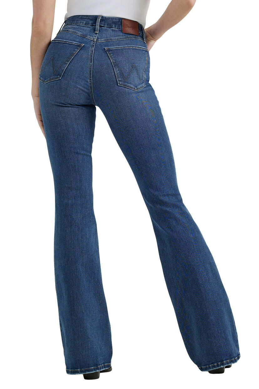 Wrangler Womens Bespoke Hi Rise Flare Jeans (112359281) Lilly