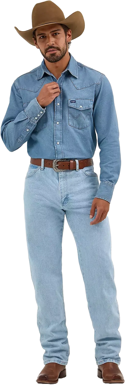 Finders Keepers FK－51746 COWBOY Jean Wrangler Mens Cowboy Cut Original Fit Jeans (13MWZGH34) Bleach