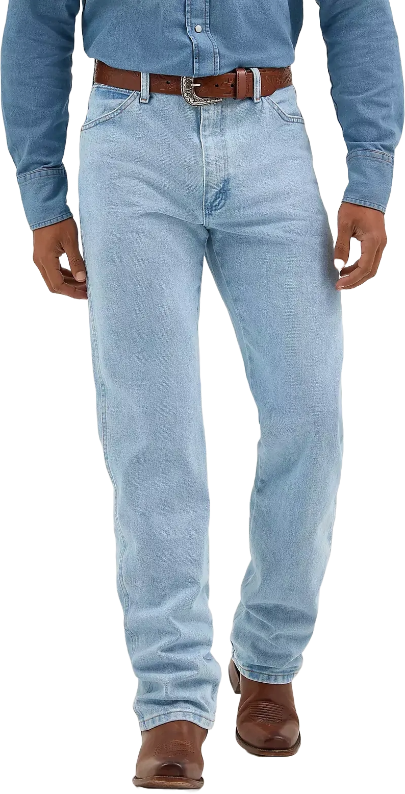 Wrangler Mens Cowboy Cut Original Fit Jeans (13MWZGH34) Bleach
