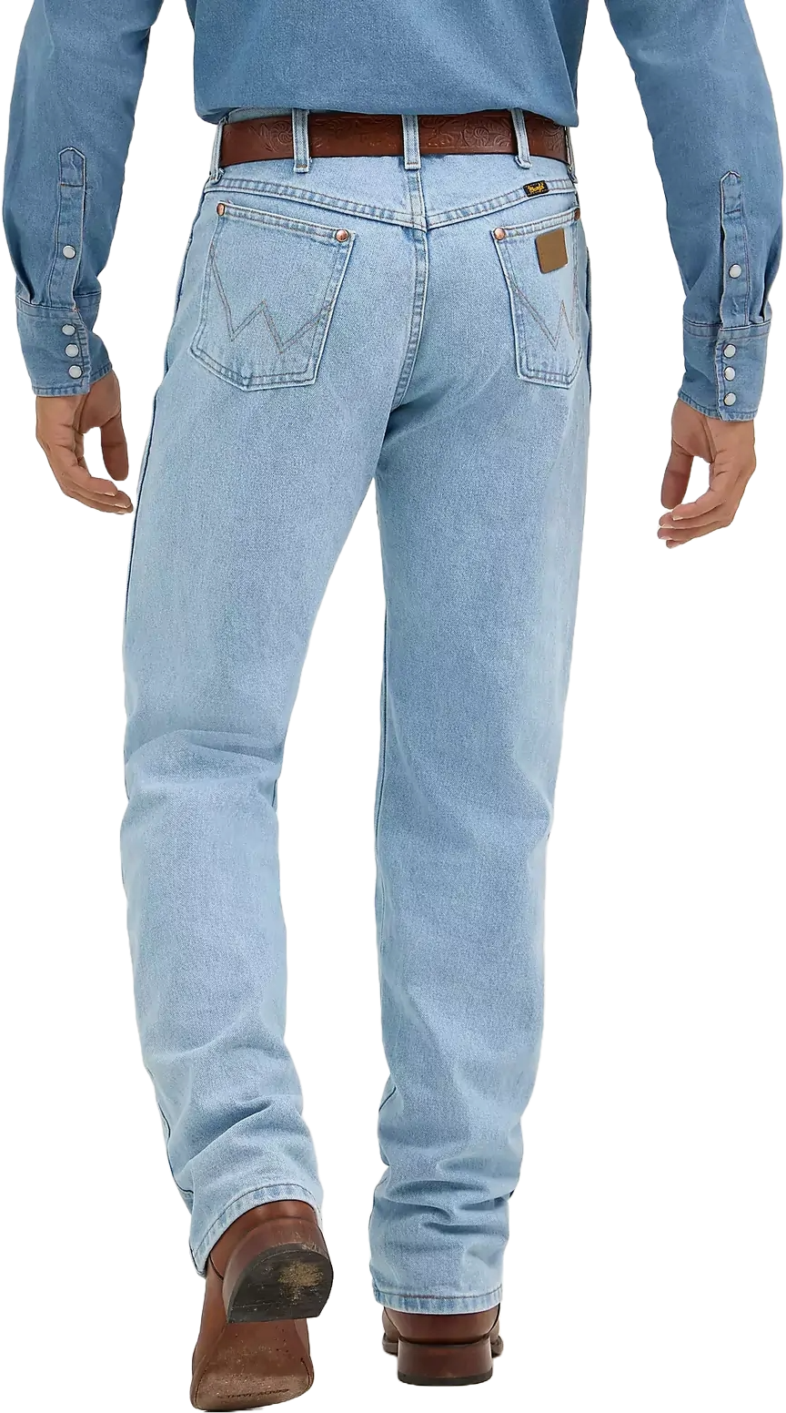 Wrangler Mens Cowboy Cut Original Fit Jeans (13MWZGH34) Bleach