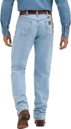 Wrangler Mens Cowboy Cut Original Fit Jeans (13MWZGH34) Bleach