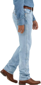 Wrangler Mens Cowboy Cut Original Fit Jeans (13MWZGH34) Bleach