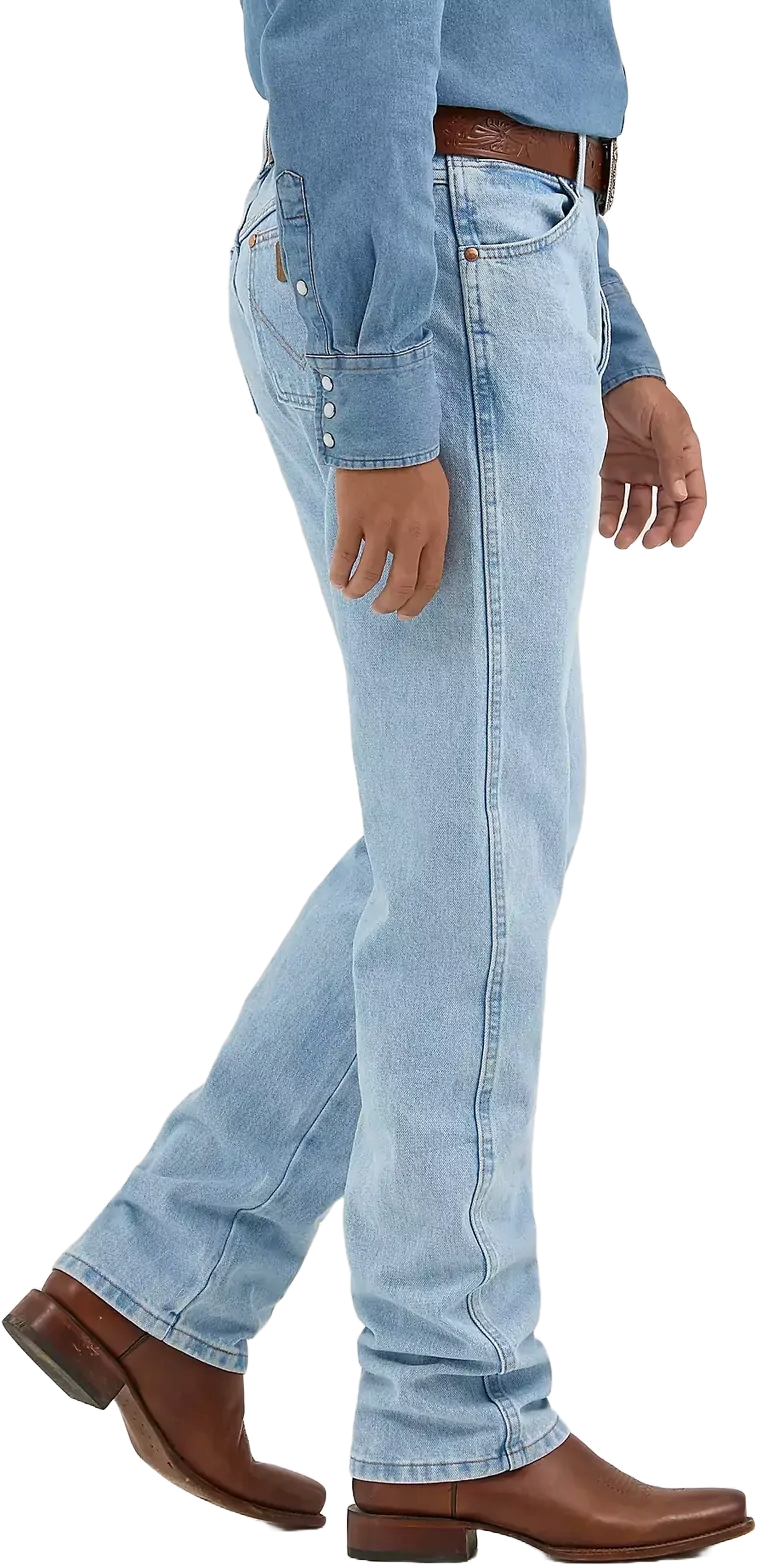 Wrangler Mens Cowboy Cut Original Fit Jeans (13MWZGH34) Bleach