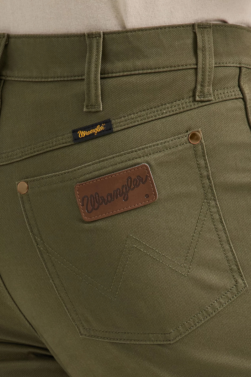 Wrangler Mens Tough Comfort 47 Regular Fit Canvas Jeans (112361552) Sea Turtle
