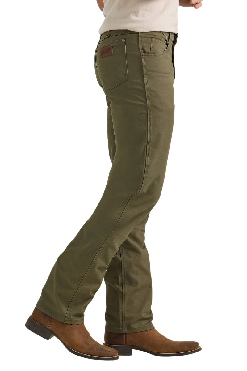 Wrangler Mens Tough Comfort 47 Regular Fit Canvas Jeans (112361552) Sea Turtle