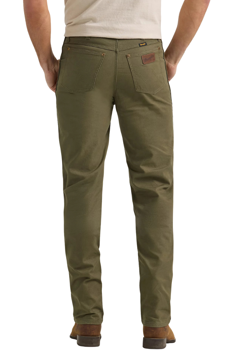 Wrangler Mens Tough Comfort 47 Regular Fit Canvas Jeans (112361552) Sea Turtle