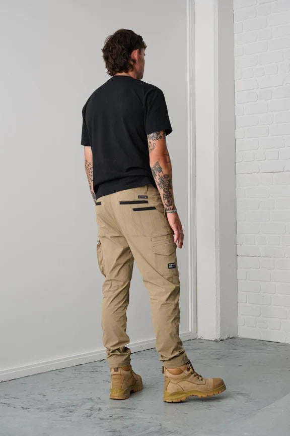 x/dmg Mens Lightweight Nylon Work Pants (X04/PANT) Stone [GD]