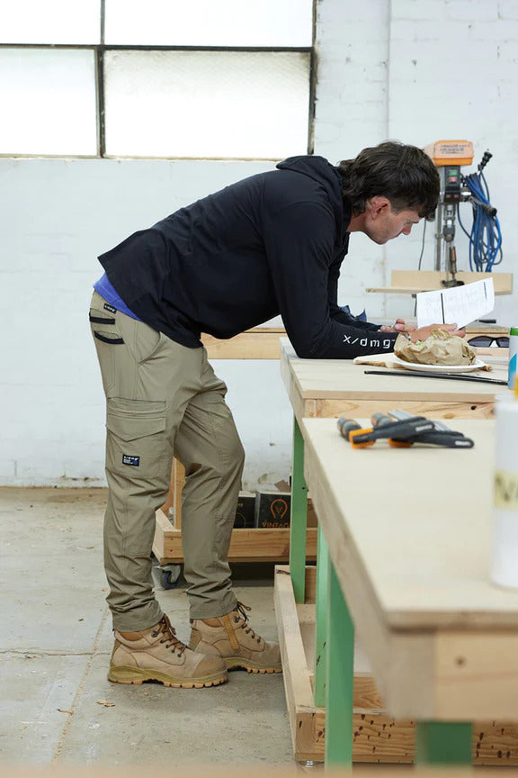 x/dmg Mens Lightweight Nylon Work Pants (X04/PANT) Stone [GD]