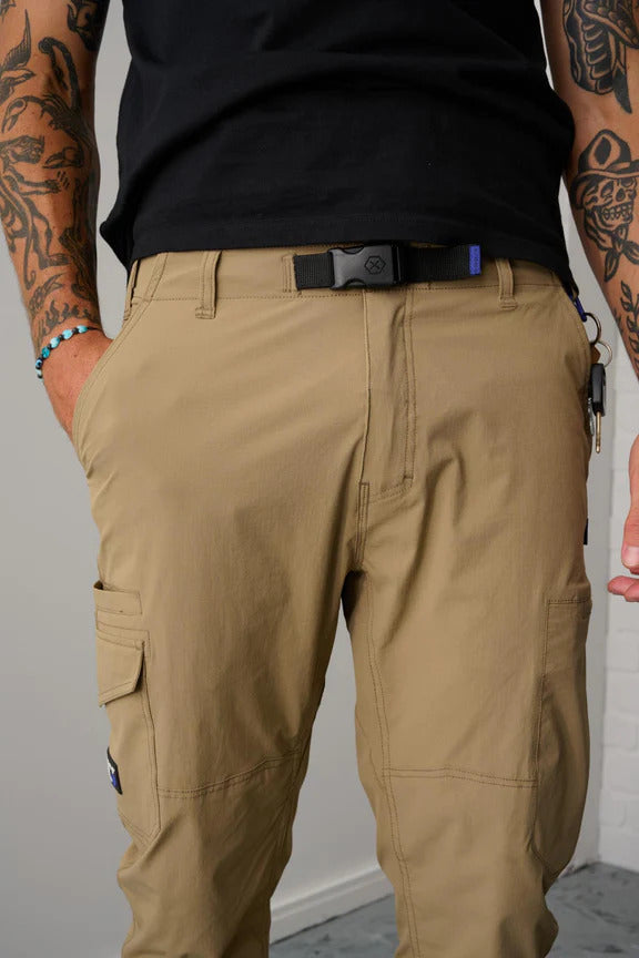x/dmg Mens Lightweight Nylon Work Pants (X04/PANT) Stone [GD]
