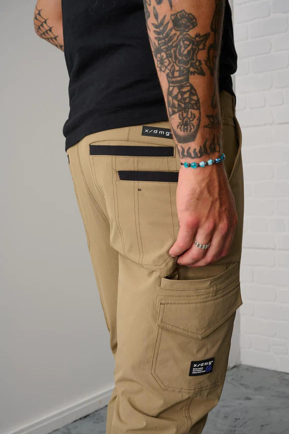 x/dmg Mens Lightweight Nylon Work Pants (X04/PANT) Stone [GD]
