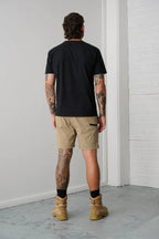 x/dmg Mens Stretch Waist Shorts (x20/SHORT) Stone [GD]