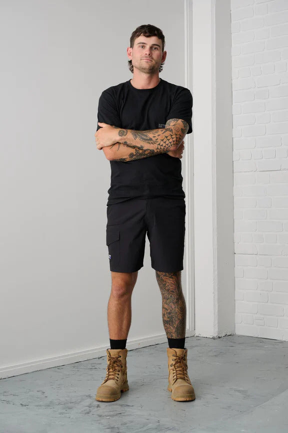 x/dmg Mens Lightweight Nylon Shorts (x21/SHORT) Black [GD]