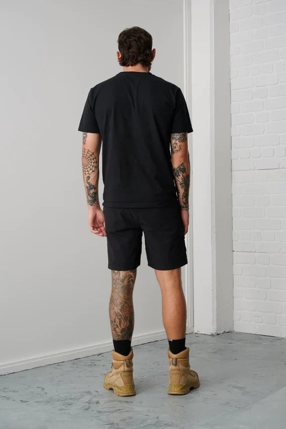x/dmg Mens Lightweight Nylon Shorts (x21/SHORT) Black [GD]