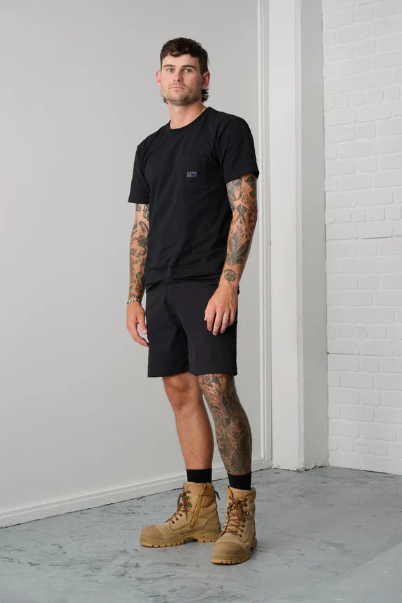 x/dmg Mens Lightweight Nylon Shorts (x21/SHORT) Black [GD]