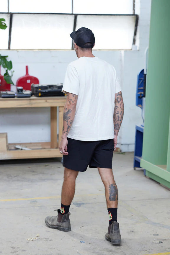 x/dmg Mens Lightweight Nylon Shorts (x21/SHORT) Black [GD]
