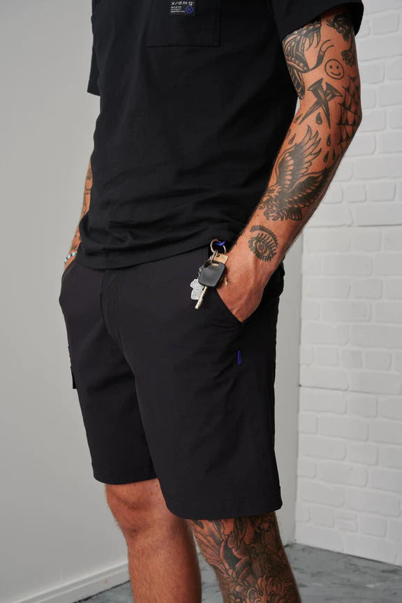 x/dmg Mens Lightweight Nylon Shorts (x21/SHORT) Black [GD]