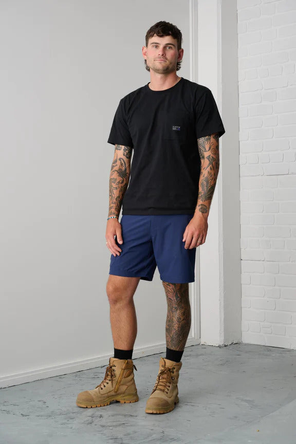 x/dmg Mens Lightweight Nylon Shorts (x21/SHORT) Navy [GD]