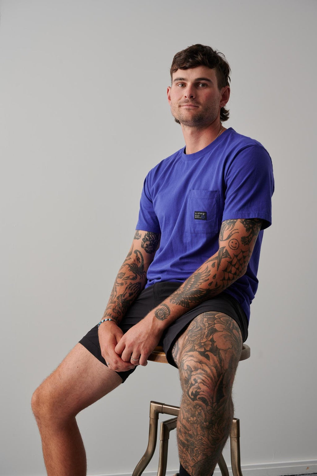 x/dmg Mens Pocket Tee (x40/TEE) Purple [GD]