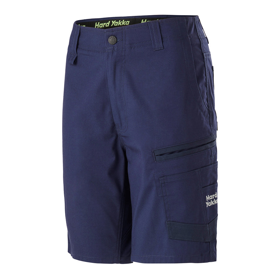 Hard Yakka Womens Raptor Mid Shorts (Y08228) Navy  [SD]
