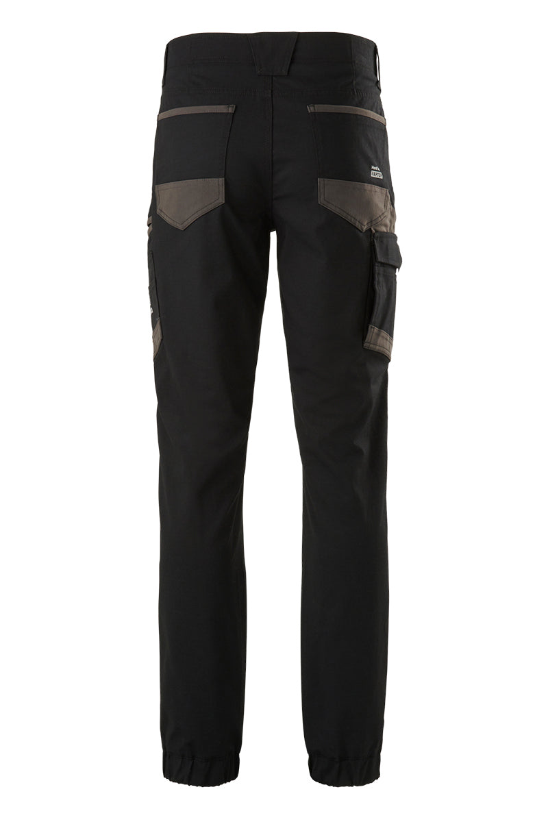 Hard Yakka Mens Raptor Cuff Pants (Y02717) Black [GD]