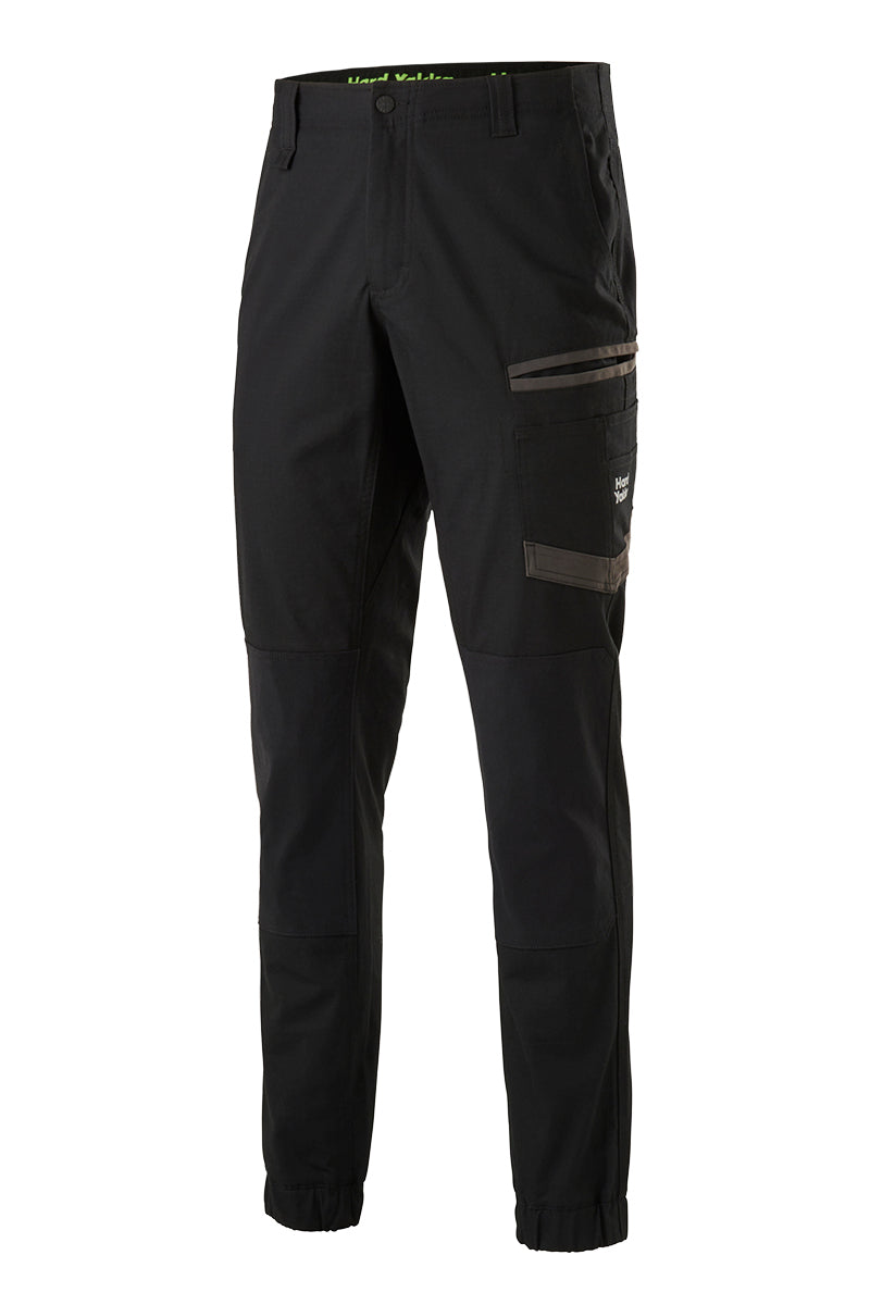 Hard Yakka Mens Raptor Cuff Pants (Y02717) Black [GD]