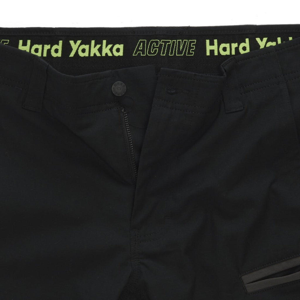Hard Yakka Mens Raptor Mid Shorts (Y05160) Black