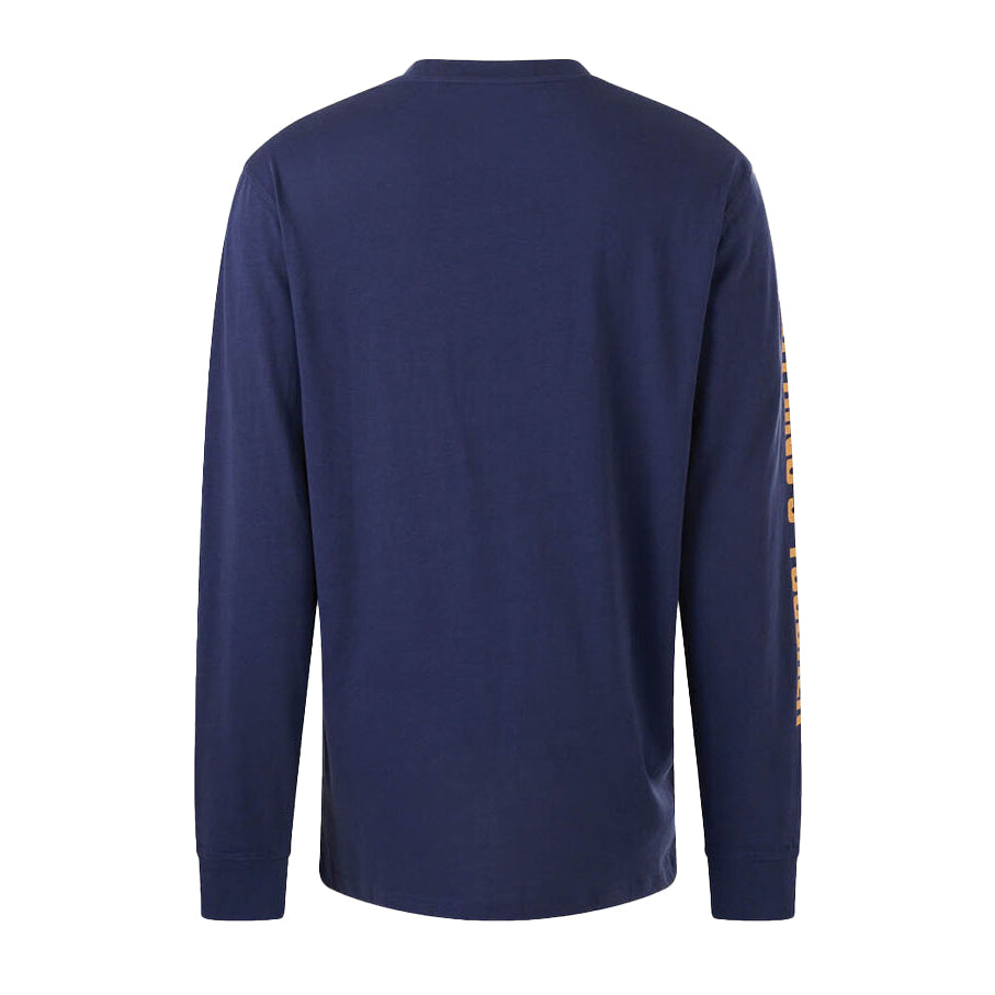 Hard Yakka Mens Heritage Icon L/S Tee (Y11489) Navy
