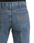 Cinch Mens Silver Label Slim Fit Jeans (MB98034001) Medium Stonewash