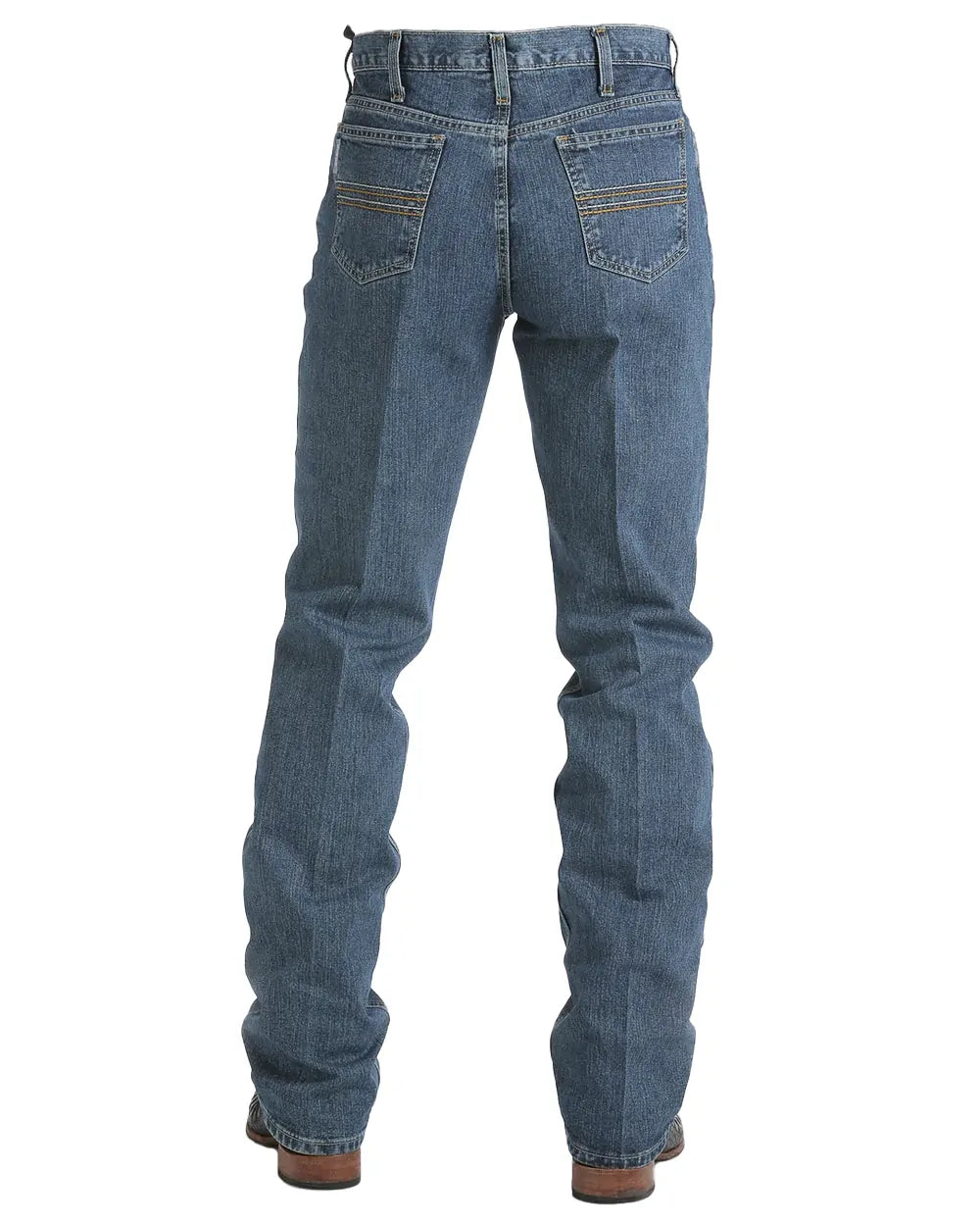 Cinch Mens Silver Label Slim Fit Jeans (MB98034001) Medium Stonewash