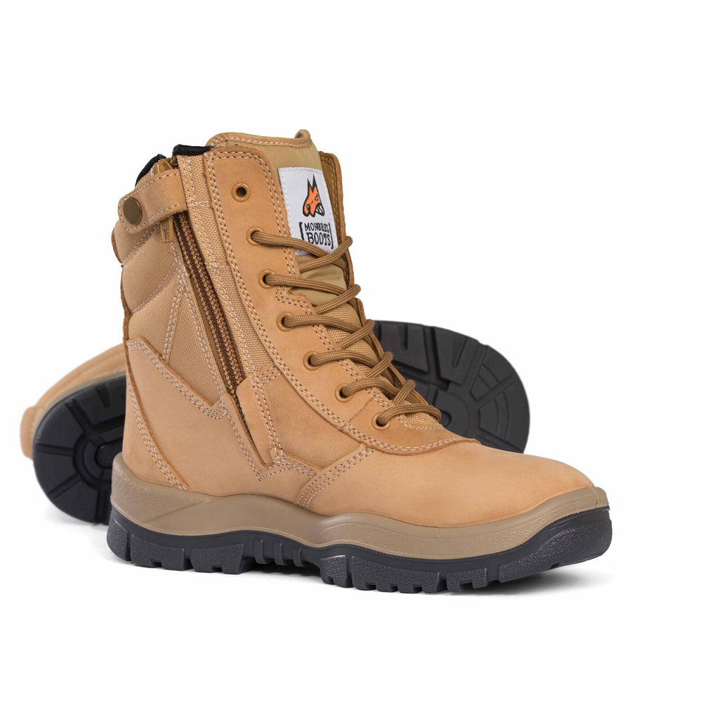 Mongrel High Leg Zip Sided Non Safety Boots (951050) Wheat