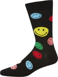 Bamboozld Mens Smiley Bamboo Socks (BBW22SMILEYR) Black 7-11 [SD]