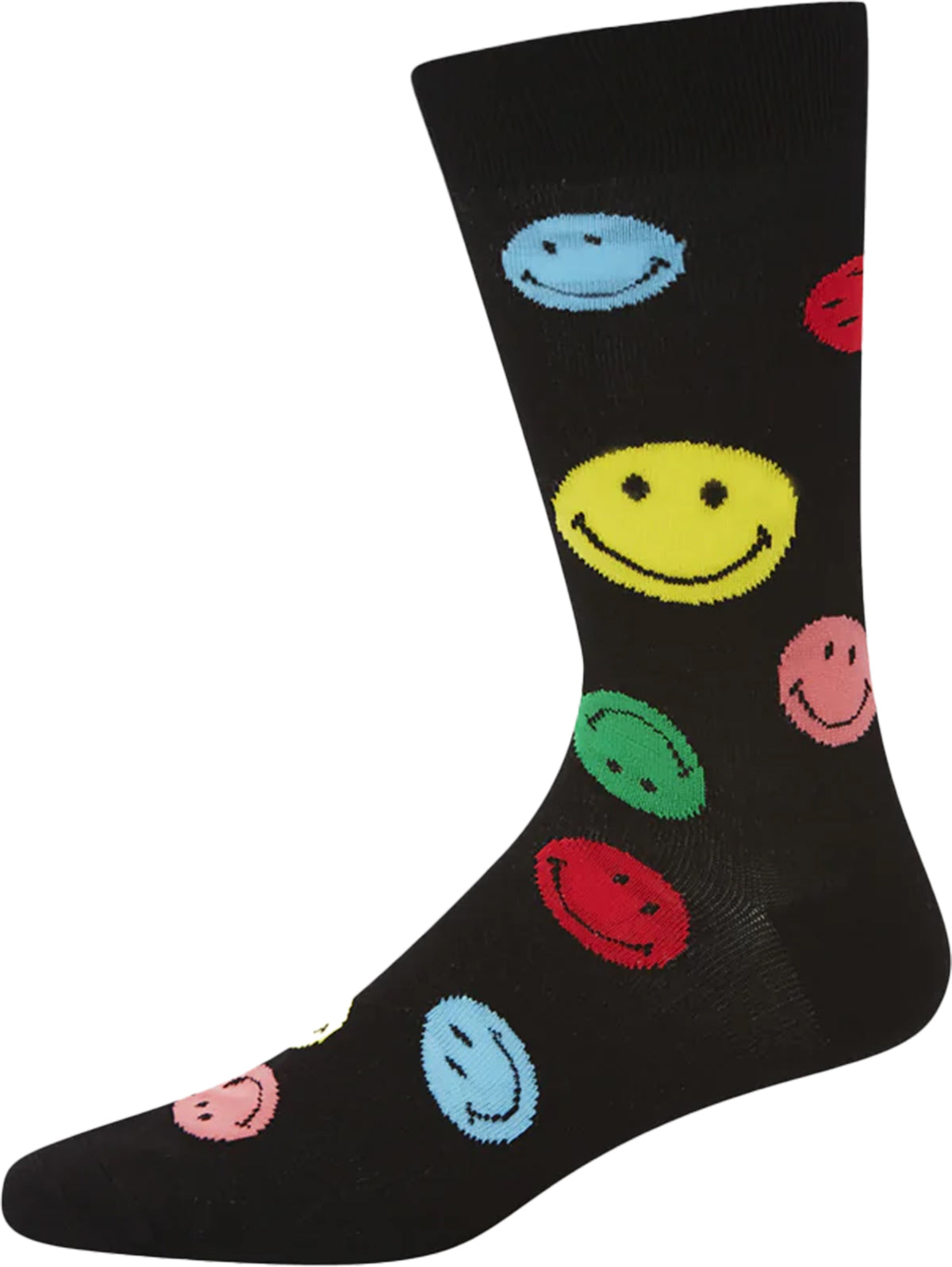 Bamboozld Mens Smiley Bamboo Socks (BBW22SMILEYR) Black 7-11 [SD]