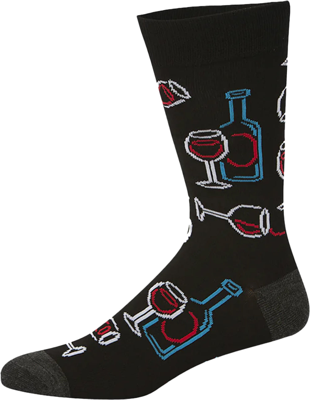 Bamboozld Mens Red Wine Bamboo Socks (BBS19REDWINER) Black 7-11
