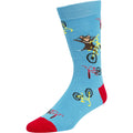 Bamboozld Mens Dare Devil Bamboo Socks (BBW21DAREDEVILR) Sky 7-11