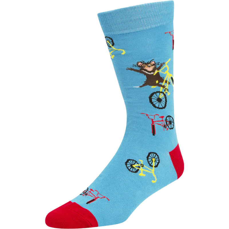 Bamboozld Mens Dare Devil Bamboo Socks (BBW21DAREDEVILR) Sky 7-11