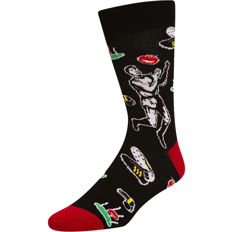 Bamboozld Mens Up There Cazaly Bamboo Socks (BBW21UPTHERECAZR) Black 7-11