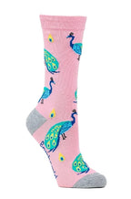 Bamboozld Womens Peacock Bamboo Socks (BBS223PEACOCKW) Pink 2-8