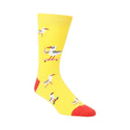 Bamboozld Socks Mens Seaside Seagull Bamboo Socks (BBS20SEAGULLR) Sunshine 7-11