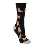 Bamboozld Socks Womens Labrador Bamboo Socks (BBS23LABRADORW) Black/Blue 2-8