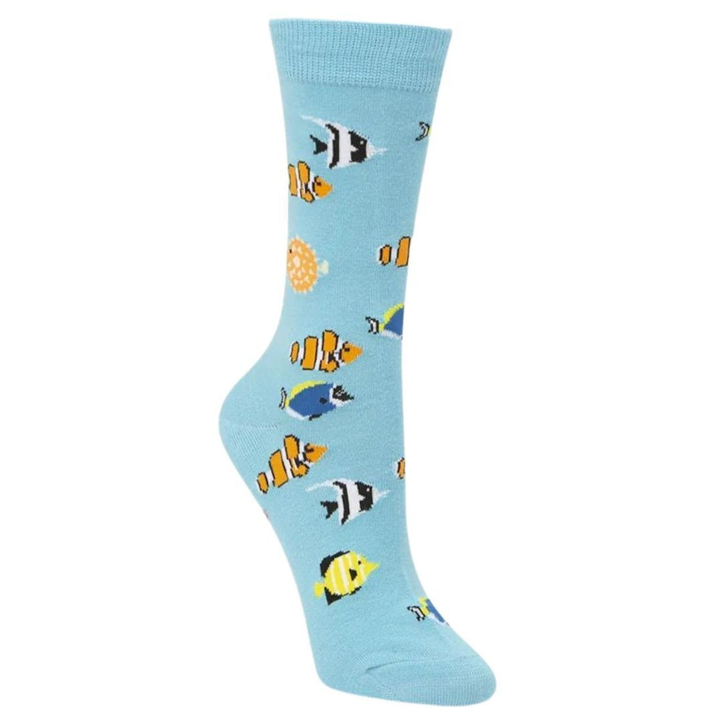 Bamboozld Socks Womens Aquarium Bamboo Socks (BBW20AQUAW) Sky 2-8