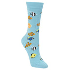 Bamboozld Socks Womens Aquarium Bamboo Socks (BBW20AQUAW) Sky 2-8