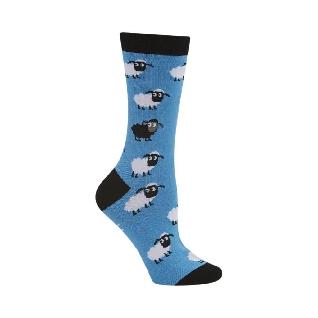Bamboozld Socks Womens Blue Sheep Bamboo Socks (BBW22BLKSHEEPW) Blue 2-8