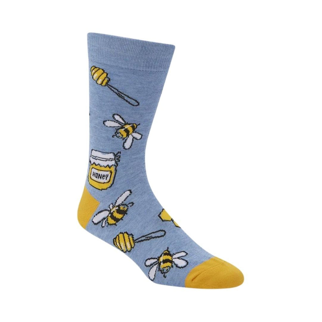 Bamboozld Socks Mens Honey Bunch Bamboo Socks (BBW22HONEYBUNCHR) Denim 7-11